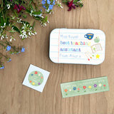 Personalised Subject Teacher Gift Tin