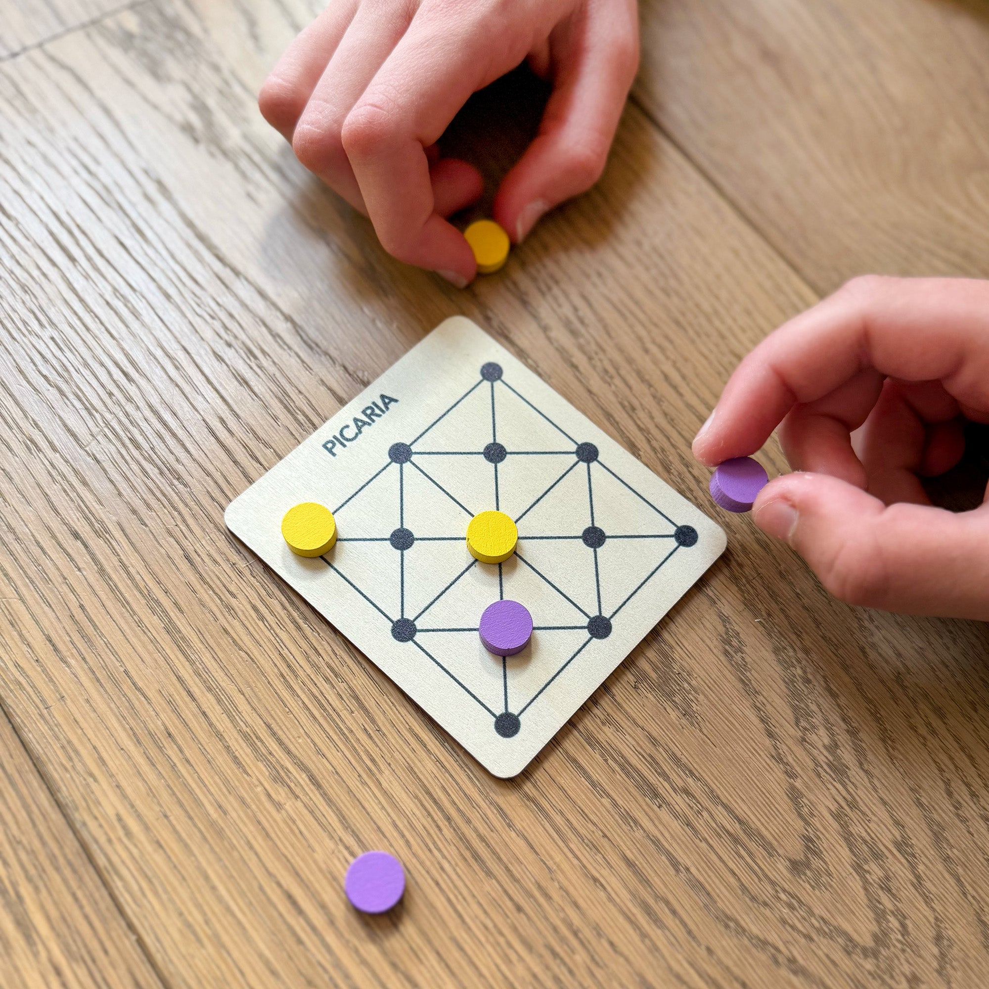 Cotton Twist Nine Holes game kit wooden board and tokens