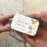 Personalised Subject Teacher Gift Tin