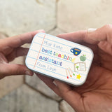 Personalised Subject Teacher Gift Tin