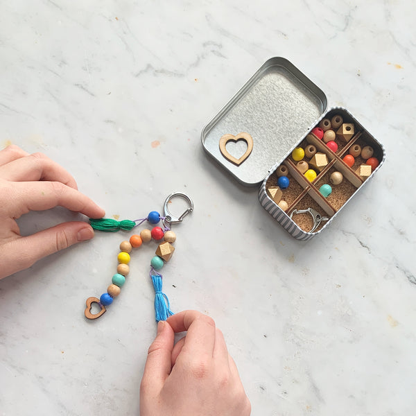 COTTON TWIST Kids Heart Keyring Craft Kit - Children - Keystone 4