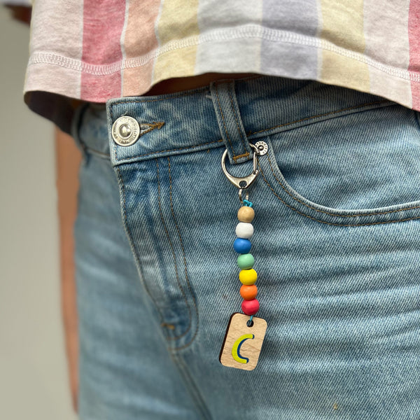 make your own letter keyring sustainable craft kit cotton twist