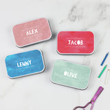 Personalised Block Colour Keepsake Tin