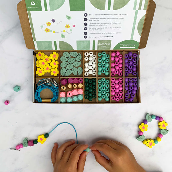 Wildflower Bracelet Making Kit by Cotton Twist – Mochi Kids
