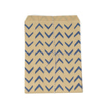 Blue Retro Kraft Party Bags - Pack of 10