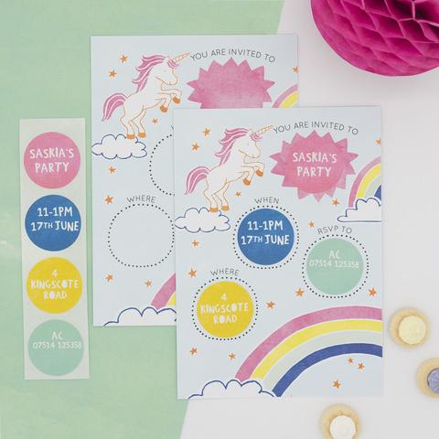 Launching Our Personalised Sticker Invitations