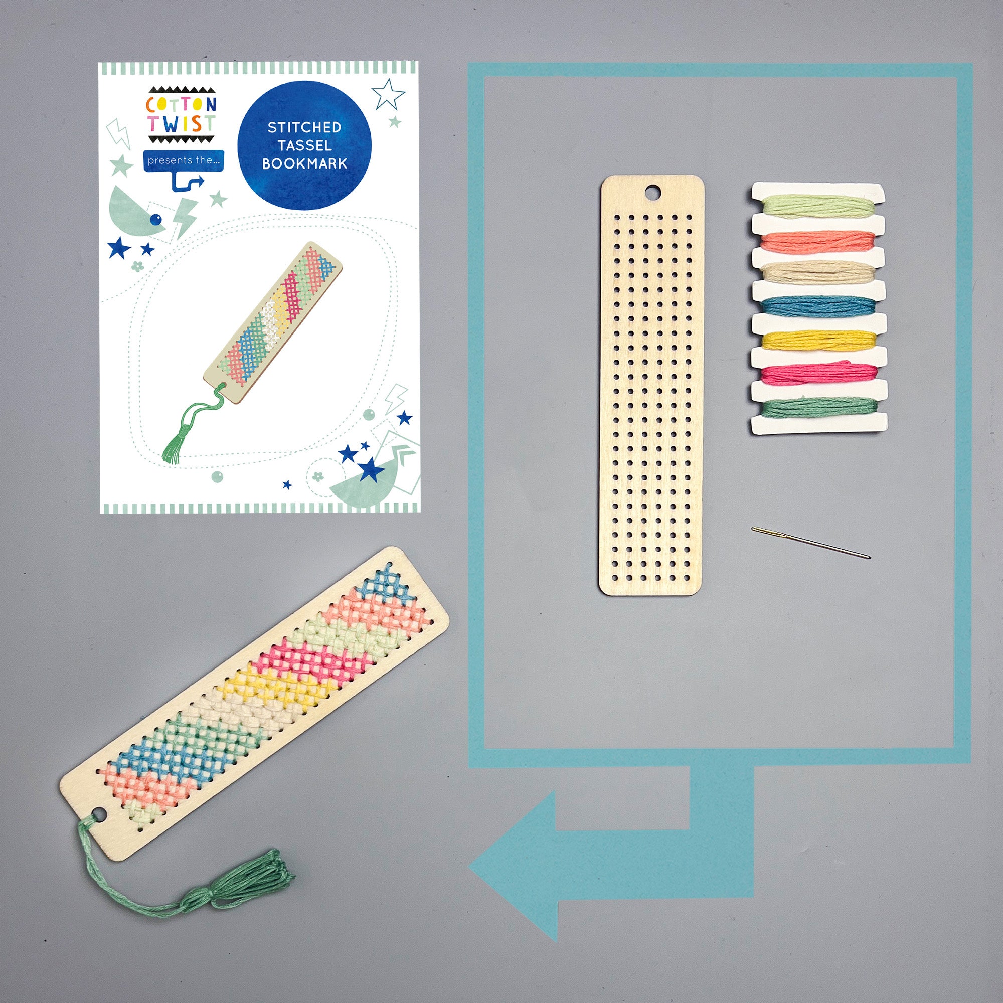 Make Your Own Stitched Tassel Bookmark Kit | Cotton Twist – CottonTwist
