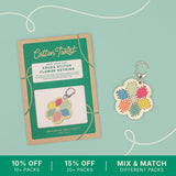 Make Your Own Flower Cross Stitch Keyring