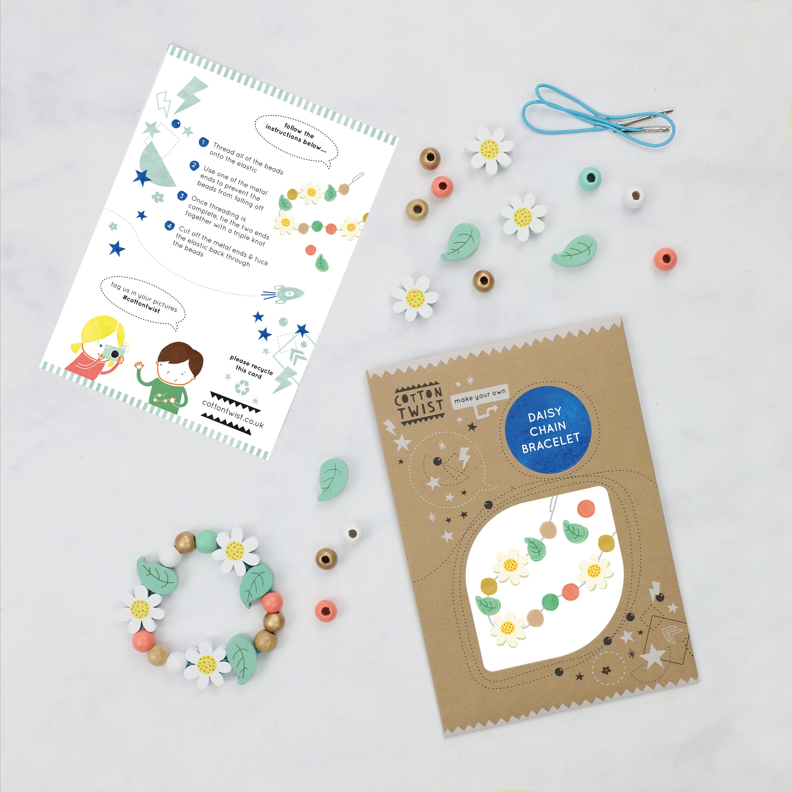 Make Your Own Daisy Chain Sustainable Craft Kit Cotton Twist   DaisyChain Marble 2560x2560 