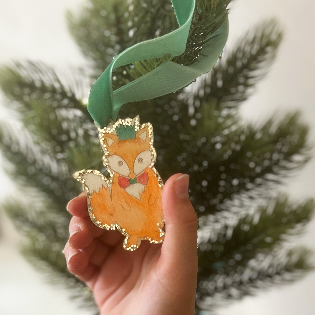 make your own christmas fox decoration