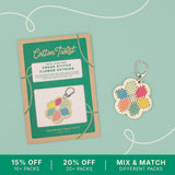 Make Your Own Flower Cross Stitch Keyring