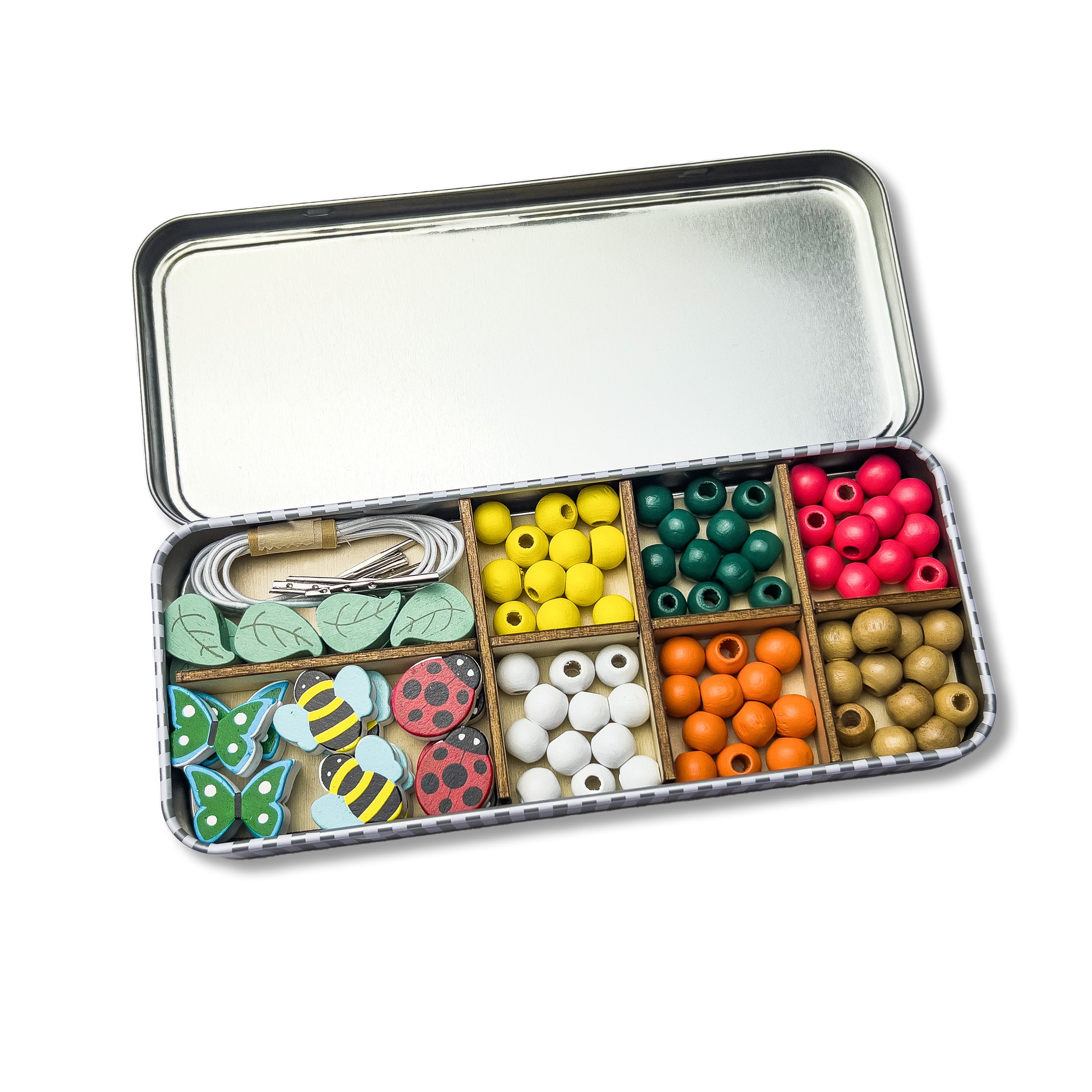 Bedasing Kit personalised beading kit - minibeast - sustainable craft kit - cotton ...