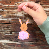Make Your Own Pom Pom Bunny Decoration Kit