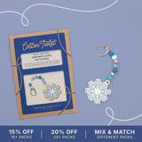 Make Your Own Snowflake Keyring