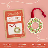 Make Your Own Stitched Wreath Decoration