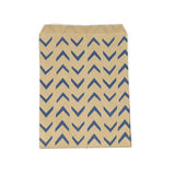 Blue Retro Kraft Party Bags - Pack of 10