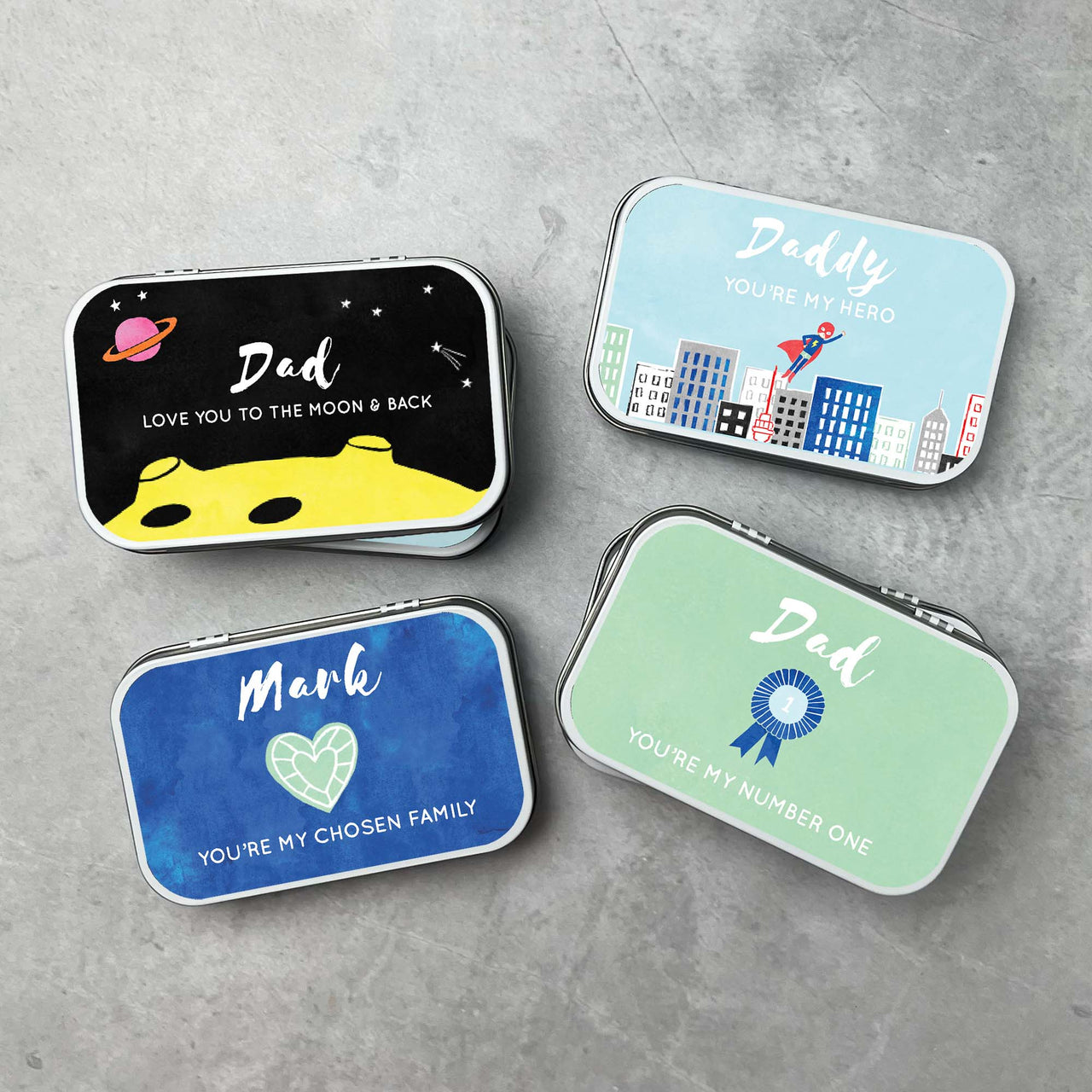 personalised Father's Day gift tin