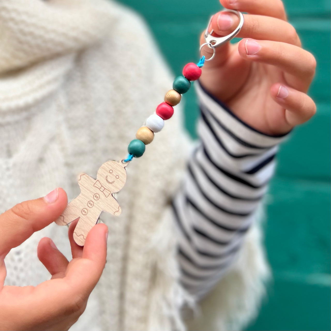 make your own gingerbread keyring