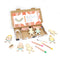 wooden 'paper dolls' garland craft kit