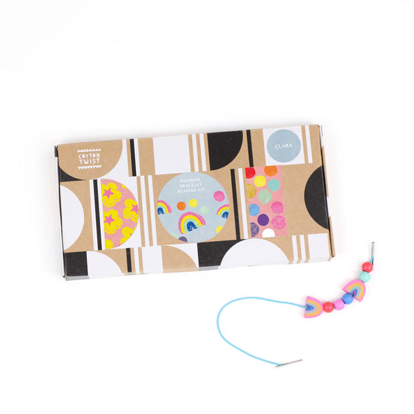 unicorns & rainbows - bracelet making kit - sustainable craft kit - cotton  twist