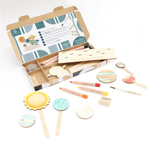 Personalised Solar System Craft Kit Sustainable Craft Kit Cotton Twist 5011