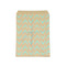 mint green retro kraft party bags with stickers