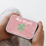 personalised 'thank you teacher' gift tins - pastel edit
