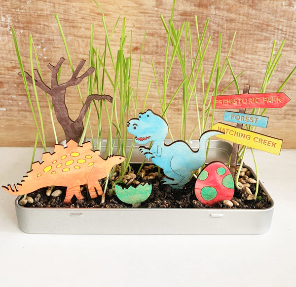 personalised make your own dinosaur garden